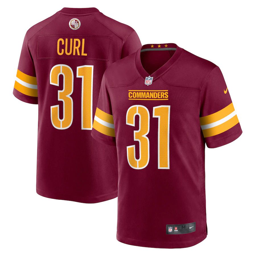 Men Washington Commanders #31 Kamren Curl Nike Burgundy Game NFL Jersey->women nfl jersey->Women Jersey